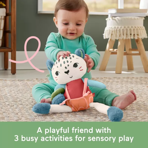 FisherPrice Baby Sensory Toy Planet Friends Spotting Fun Snow Leopard for Newborns Ages 3 MonthsFisherPrice Baby Sensory Toy Planet Friends Spotting Fun Snow Leopard for Newborns Ages 3 Months