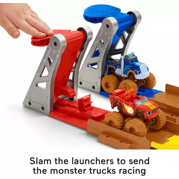 FisherPrice Blaze and the Monster Machines Toy Cars Playset Mud Pit Race Track with Blaze amp Crusher Plus Slime for Ages 3 YearsFisherPrice Blaze and the Monster Machines Toy Cars Playset Mud Pit Race Track with Blaze amp Crusher Plus Slime for Ages 3 Years