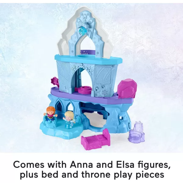 FisherPrice Disney Frozen Toddler Playset Little People Elsas Enchanted Lights Palace with Anna amp Elsa Figures for Ages 18 MonthsSIOCFFP