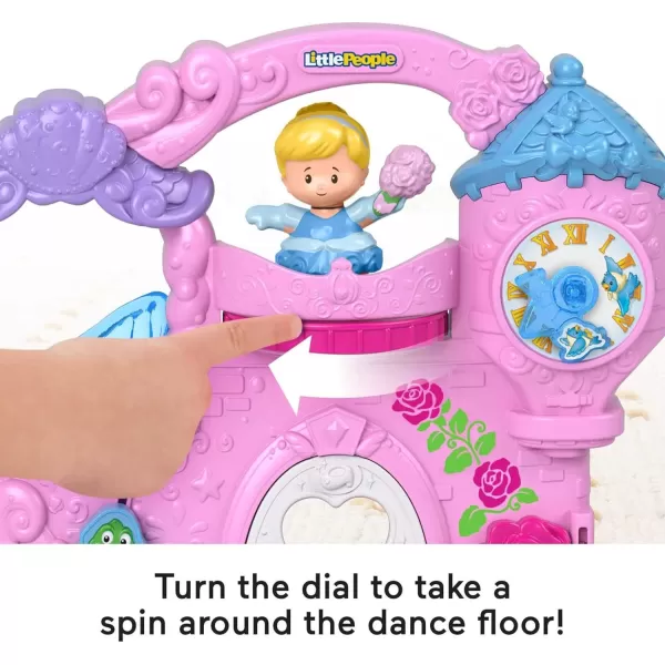 FisherPrice Disney Princess Toddler Toy Little People Play amp Go Castle Portable Playset with Ariel amp Cinderella Figures for Ages 18 MonthsCastle  Princess Figures