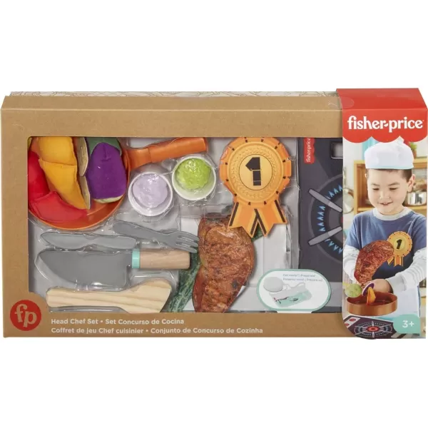 FisherPrice Head Chef Set pretend kitchen cooking play set for preschool kids ages 3 years and upFisherPrice Head Chef Set pretend kitchen cooking play set for preschool kids ages 3 years and up