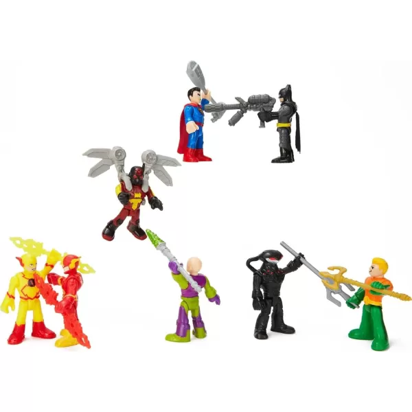 FisherPrice Imaginext DC Super Friends Batman Figure Set SuperHero Showdown with Superman Aquaman The Flash amp Super Villains for Ages 3 YearsFisherPrice Imaginext DC Super Friends Batman Figure Set SuperHero Showdown with Superman Aquaman The Flash amp Super Villains for Ages 3 Years