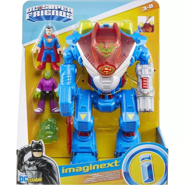 FisherPrice Imaginext DC Super Friends Superman Robot Playset with Lights amp Sounds 2 Character Figures for Pretend Play Ages 3 YearsFisherPrice Imaginext DC Super Friends Superman Robot Playset with Lights amp Sounds 2 Character Figures for Pretend Play Ages 3 Years