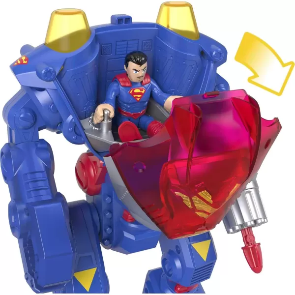 FisherPrice Imaginext DC Super Friends Superman Robot Playset with Lights amp Sounds 2 Character Figures for Pretend Play Ages 3 YearsFisherPrice Imaginext DC Super Friends Superman Robot Playset with Lights amp Sounds 2 Character Figures for Pretend Play Ages 3 Years