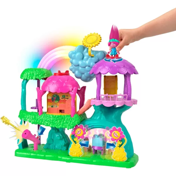 FisherPrice Imaginext DreamWorks Trolls Musical Toy Playset Lights amp Sounds Rainbow Treehouse with Poppy Figure amp 7 Play Pieces for Preschool KidsFisherPrice Imaginext DreamWorks Trolls Musical Toy Playset Lights amp Sounds Rainbow Treehouse with Poppy Figure amp 7 Play Pieces for Preschool Kids