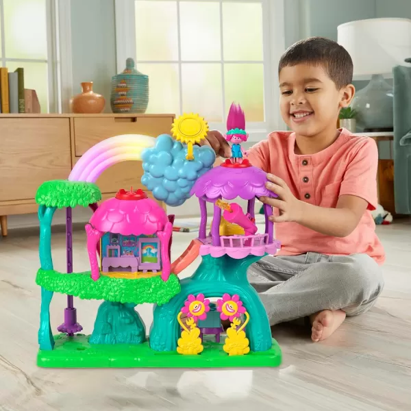 FisherPrice Imaginext DreamWorks Trolls Musical Toy Playset Lights amp Sounds Rainbow Treehouse with Poppy Figure amp 7 Play Pieces for Preschool KidsFisherPrice Imaginext DreamWorks Trolls Musical Toy Playset Lights amp Sounds Rainbow Treehouse with Poppy Figure amp 7 Play Pieces for Preschool Kids