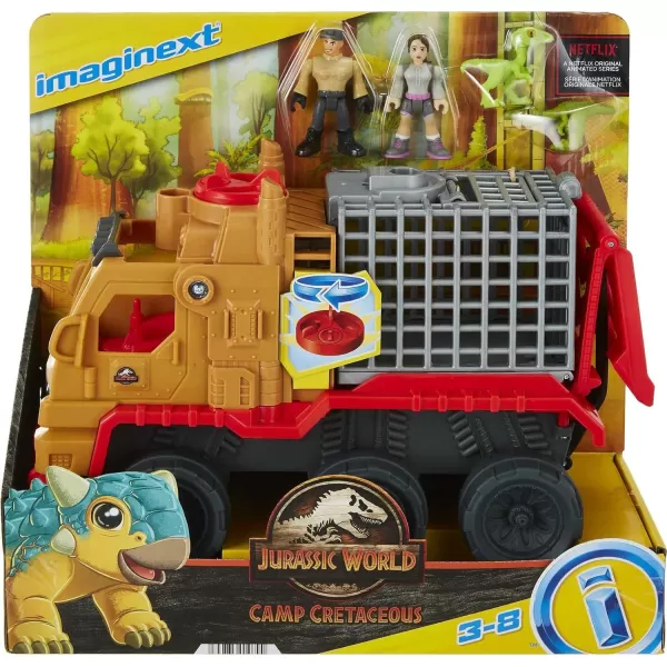 FisherPrice Imaginext Jurassic World Camp Cretaceous Toys Dinosaur Hauler Vehicle amp Yaz Poseable Figure for Preschool Kids Ages 3 YearsFisherPrice Imaginext Jurassic World Camp Cretaceous Toys Dinosaur Hauler Vehicle amp Yaz Poseable Figure for Preschool Kids Ages 3 Years