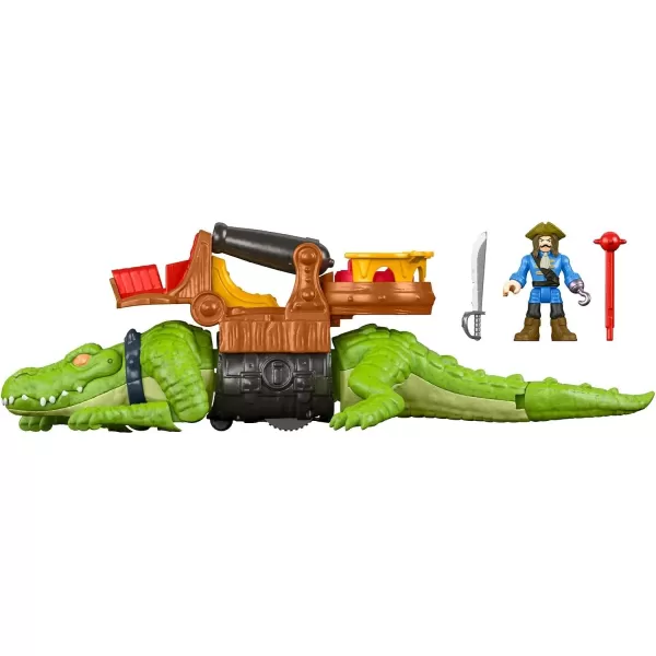 FisherPrice Imaginext Preschool Toys Walking Croc amp Pirate Hook 5Piece Playset with Launcher for Pretend Play Ages 3 YearsFisherPrice Imaginext Preschool Toys Walking Croc amp Pirate Hook 5Piece Playset with Launcher for Pretend Play Ages 3 Years