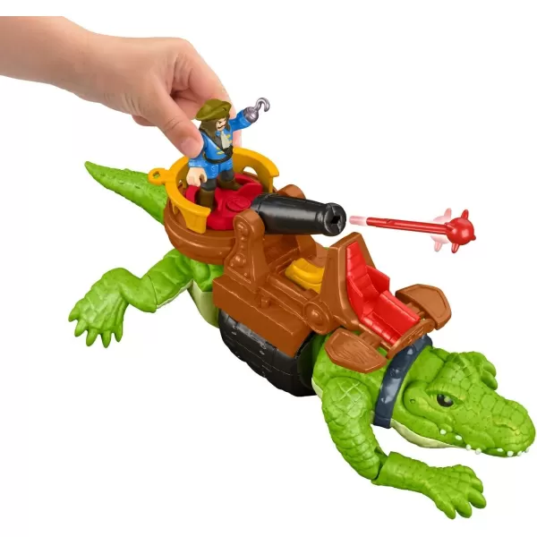 FisherPrice Imaginext Preschool Toys Walking Croc amp Pirate Hook 5Piece Playset with Launcher for Pretend Play Ages 3 YearsFisherPrice Imaginext Preschool Toys Walking Croc amp Pirate Hook 5Piece Playset with Launcher for Pretend Play Ages 3 Years