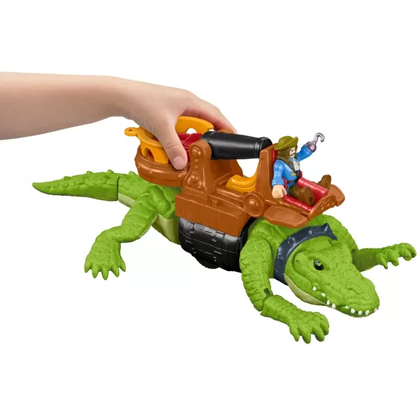 FisherPrice Imaginext Preschool Toys Walking Croc amp Pirate Hook 5Piece Playset with Launcher for Pretend Play Ages 3 YearsFisherPrice Imaginext Preschool Toys Walking Croc amp Pirate Hook 5Piece Playset with Launcher for Pretend Play Ages 3 Years