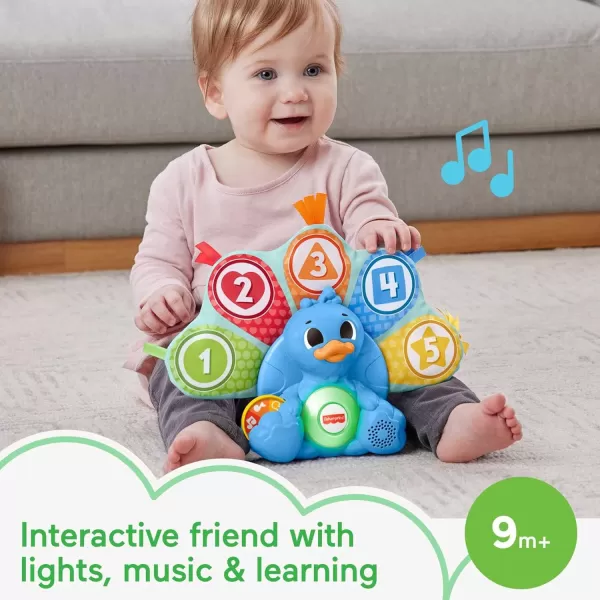 FisherPrice Linkimals Learning Toy Counting amp Colors Peacock with Interactive Lights amp Music for Baby amp Toddlers Ages 9 Months MulticolorFisherPrice Linkimals Learning Toy Counting amp Colors Peacock with Interactive Lights amp Music for Baby amp Toddlers Ages 9 Months Multicolor