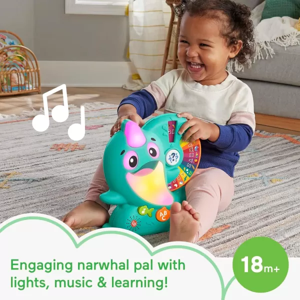 FisherPrice Linkimals Toddler Toy Learning Narwhal with Interactive Lights Music amp Educational Games for Ages 18 MonthsFisherPrice Linkimals Toddler Toy Learning Narwhal with Interactive Lights Music amp Educational Games for Ages 18 Months