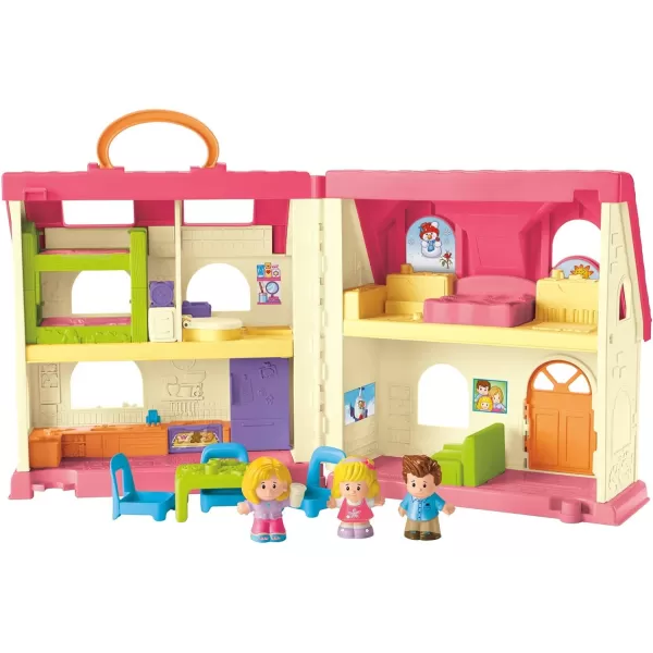 FisherPrice Little People Toddler Playhouse Surprise amp Sounds Home Musical Playset with Figures amp Accessories for Ages 1 Years Amazon ExclusiveFrustrationFree Packaging