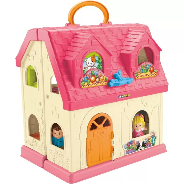 FisherPrice Little People Toddler Playhouse Surprise amp Sounds Home Musical Playset with Figures amp Accessories for Ages 1 Years Amazon ExclusiveFrustrationFree Packaging