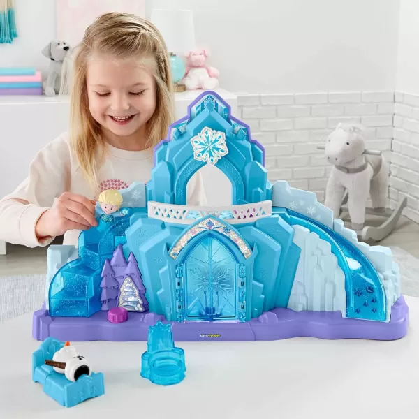 FisherPrice Little People Toddler Playset Disney Frozen Elsas Ice Palace Musical Toy with Elsa amp Olaf Figures for Ages 18 Months Amazon ExclusiveIce Palace  Party Playset