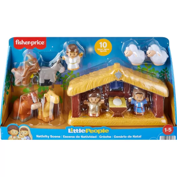 FisherPrice Little People Toddler Playset Nativity Scene with Baby Jesus Mary amp Joseph Figures for Christmas Play Ages 1 YearsFisherPrice Little People Toddler Playset Nativity Scene with Baby Jesus Mary amp Joseph Figures for Christmas Play Ages 1 Years