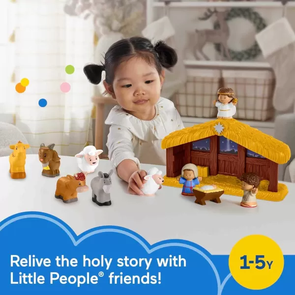 FisherPrice Little People Toddler Playset Nativity Scene with Baby Jesus Mary amp Joseph Figures for Christmas Play Ages 1 YearsFisherPrice Little People Toddler Playset Nativity Scene with Baby Jesus Mary amp Joseph Figures for Christmas Play Ages 1 Years