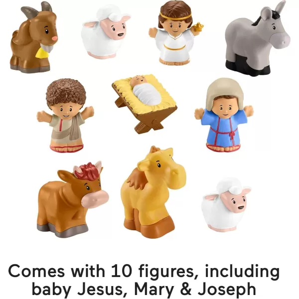 FisherPrice Little People Toddler Playset Nativity Scene with Baby Jesus Mary amp Joseph Figures for Christmas Play Ages 1 YearsFisherPrice Little People Toddler Playset Nativity Scene with Baby Jesus Mary amp Joseph Figures for Christmas Play Ages 1 Years