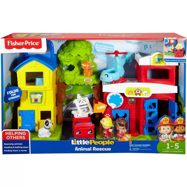 FisherPrice Little People Toddler Toy Animal Rescue Playset with Lights Sounds Figures amp Vehicles for Ages 1 Years Amazon ExclusiveStandard Packaging