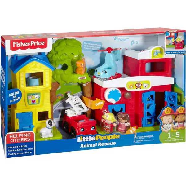 FisherPrice Little People Toddler Toy Animal Rescue Playset with Lights Sounds Figures amp Vehicles for Ages 1 Years Amazon ExclusiveStandard Packaging