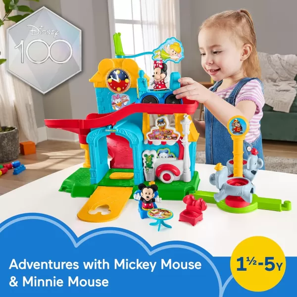 FisherPrice Little People Toddler Toy Disney Mickey amp Friends Playset with Sounds amp Phrases for Ages 18 Months Amazon ExclusivePlayset