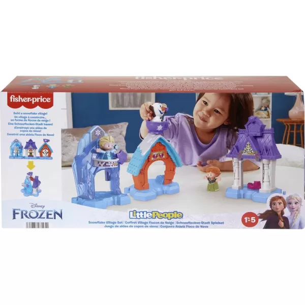 FisherPrice Little People Toddler Toys Disney Frozen Snowflake Village Playset with Anna Elsa amp Olaf for Ages 18 MonthsFisherPrice Little People Toddler Toys Disney Frozen Snowflake Village Playset with Anna Elsa amp Olaf for Ages 18 Months