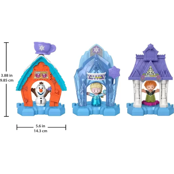 FisherPrice Little People Toddler Toys Disney Frozen Snowflake Village Playset with Anna Elsa amp Olaf for Ages 18 MonthsFisherPrice Little People Toddler Toys Disney Frozen Snowflake Village Playset with Anna Elsa amp Olaf for Ages 18 Months