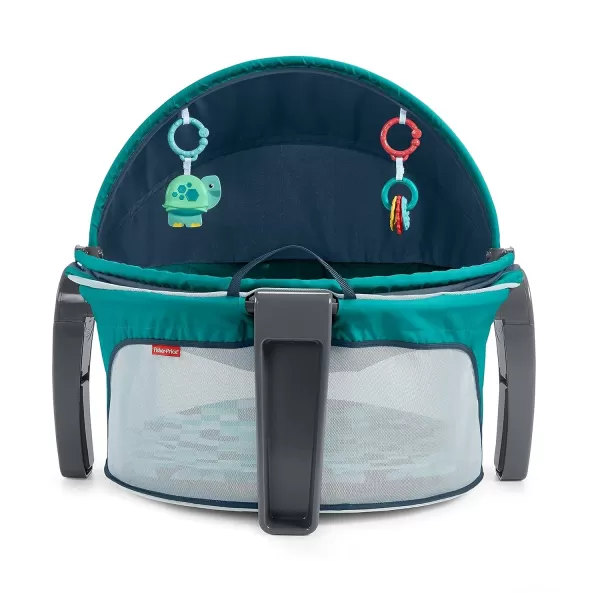 FisherPrice OntheGo Baby Dome Pixel Forest portable travel play space with canopy and toysFisherPrice OntheGo Baby Dome Pixel Forest portable travel play space with canopy and toys