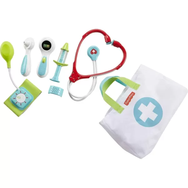 FisherPrice Preschool Pretend Play Medical Kit 7Piece Doctor Bag Dress Up Toys for Kids Ages 3 YearsMedical Kit FrustrationFree Packaging