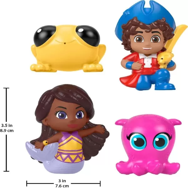 FisherPrice Santiago of the Seas Pirate Bath Squirters Toys with Santiago Kiko Lorelai amp Cecilia for Preschool Kids Ages 3 YearsFisherPrice Santiago of the Seas Pirate Bath Squirters Toys with Santiago Kiko Lorelai amp Cecilia for Preschool Kids Ages 3 Years