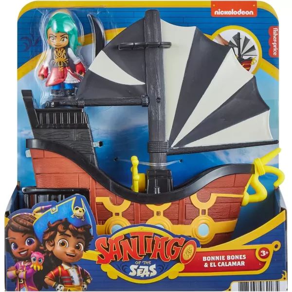 FisherPrice Santiago of the Seas Pirate Toys Bonnie Bones Figure amp El Calamar Ship Vehicle Set for Preschool Kids Ages 3 YearsFisherPrice Santiago of the Seas Pirate Toys Bonnie Bones Figure amp El Calamar Ship Vehicle Set for Preschool Kids Ages 3 Years