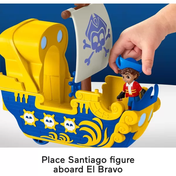 FisherPrice Santiago of the Seas Preschool Toys Santiago Figure amp El Bravo Pirate Ship Set for Pretend Play Ages 3 YearsFisherPrice Santiago of the Seas Preschool Toys Santiago Figure amp El Bravo Pirate Ship Set for Pretend Play Ages 3 Years