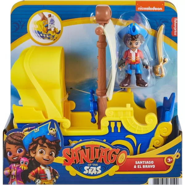 FisherPrice Santiago of the Seas Preschool Toys Santiago Figure amp El Bravo Pirate Ship Set for Pretend Play Ages 3 YearsFisherPrice Santiago of the Seas Preschool Toys Santiago Figure amp El Bravo Pirate Ship Set for Pretend Play Ages 3 Years