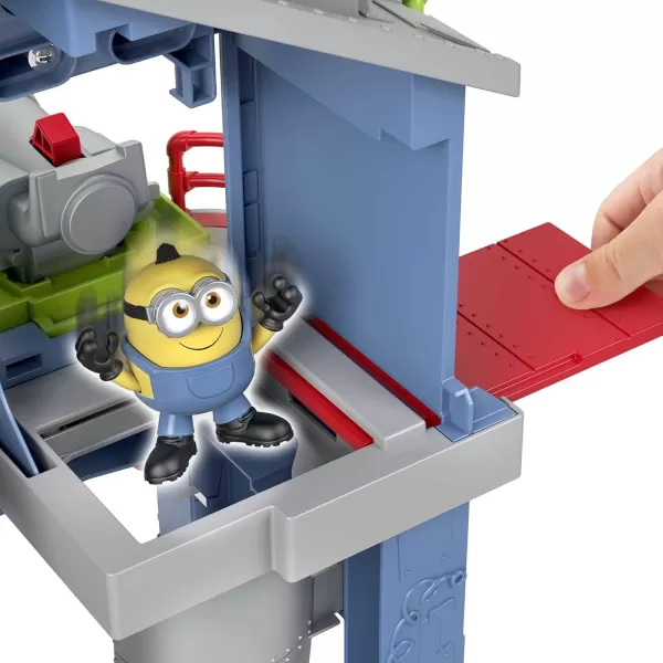 Imaginext Minions The Rise of Gru Gadget Lair Playset with Minion Otto Figure and Toy Rocket for Preschool Kids Ages 3 and UpSingle