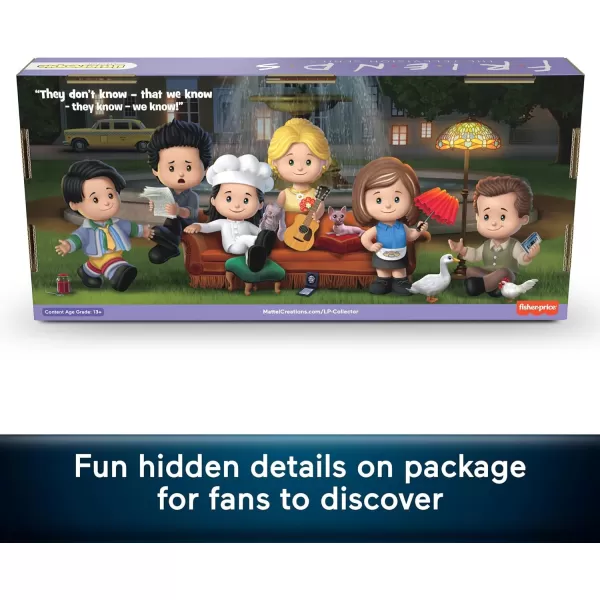 Little People Collector Friends TV Series Special Edition Figure Set for Adults amp Fans 6 Characters in a Display Gift PackageLittle People Collector Friends TV Series Special Edition Figure Set for Adults amp Fans 6 Characters in a Display Gift Package