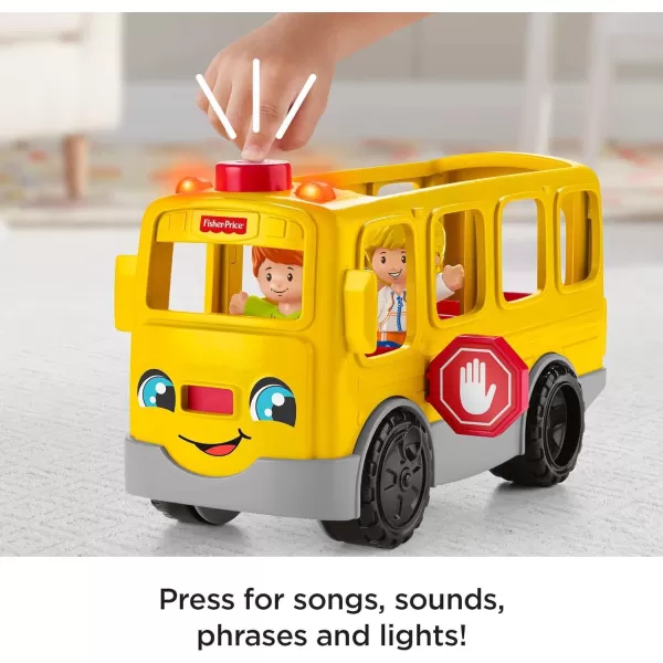 Little People Musical Toddler Toy Sit With Me School Bus with Lights Sounds amp 2 Figures for Ages 1 YearsBrownLittle People Musical Toddler Toy Sit With Me School Bus with Lights Sounds amp 2 Figures for Ages 1 YearsBrown