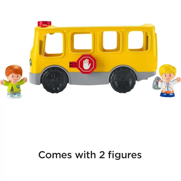 Little People Musical Toddler Toy Sit With Me School Bus with Lights Sounds amp 2 Figures for Ages 1 YearsBrownLittle People Musical Toddler Toy Sit With Me School Bus with Lights Sounds amp 2 Figures for Ages 1 YearsBrown