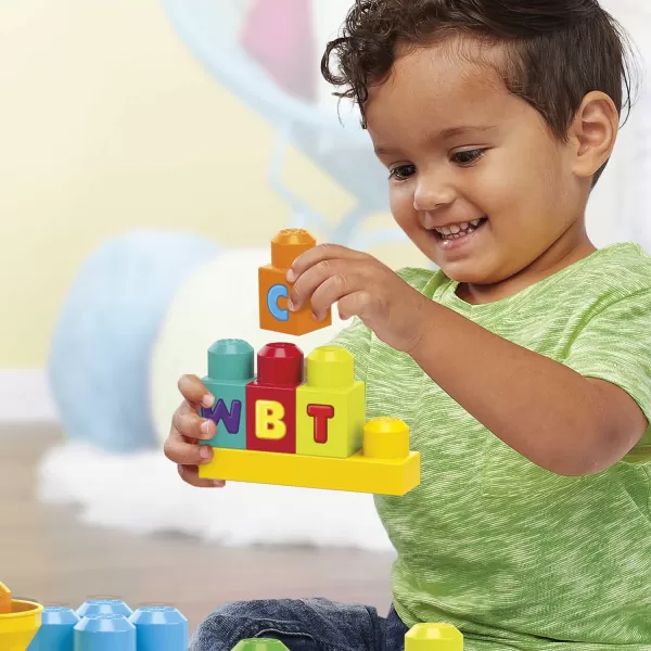 MEGA BLOKS FisherPrice ABC Blocks Building Toy ABC Musical Train with 50 Pieces Music and Sounds for Toddlers Gift Ideas for Kids Age 1 YearsMEGA BLOKS FisherPrice ABC Blocks Building Toy ABC Musical Train with 50 Pieces Music and Sounds for Toddlers Gift Ideas for Kids Age 1 Years