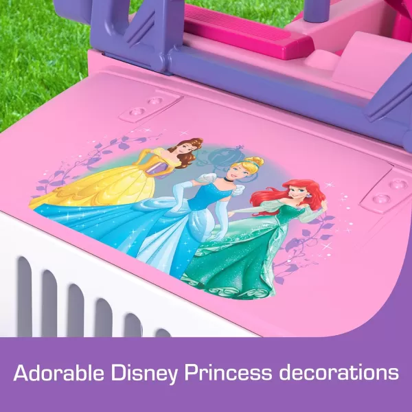 Power Wheels Disney Princess Jeep Wrangler RideOn Battery Powered Vehicle with Sounds and Character Phrases plus StorageDisney Princess Jeep