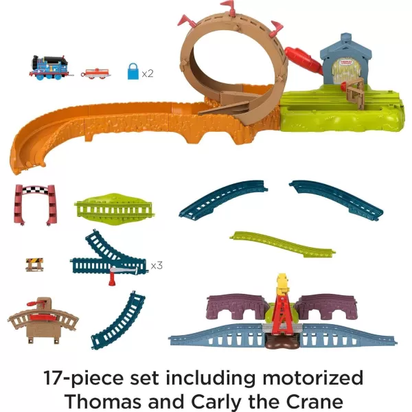 Thomas ampamp Friends Motorized Toy Train Set Talking Cranky Delivery with Track Sounds ampamp Phrases for Pretend Play Preschool Kids Ages 3 YearsThomas Launch  Loop Set