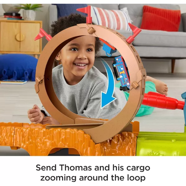 Thomas ampamp Friends Motorized Toy Train Set Talking Cranky Delivery with Track Sounds ampamp Phrases for Pretend Play Preschool Kids Ages 3 YearsThomas Launch  Loop Set