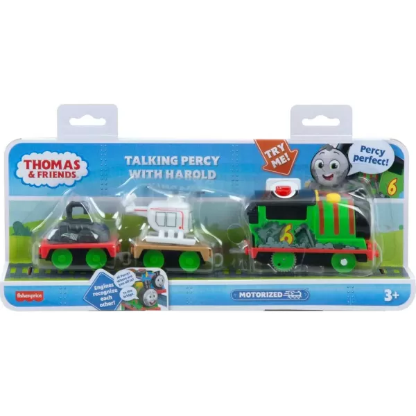 Thomas ampamp Friends Motorized Toy Train Talking Thomas Engine with Sounds ampamp Phrases Plus Cargo for Preschool Kids Ages 3 YearsPercy