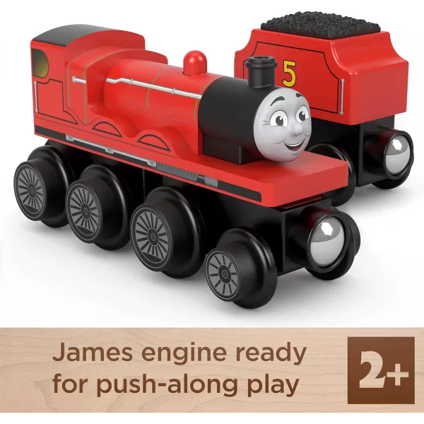 Thomas ampamp Friends Wooden Railway Toy Train Gordon PushAlong Wood Engine ampamp Coal Car for Toddlers ampamp Preschool Kids Ages 2 Years Amazon ExclusiveJames