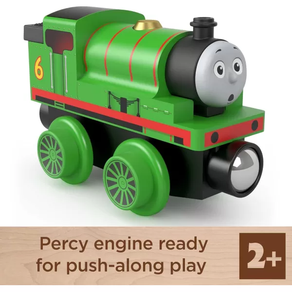 Thomas ampamp Friends Wooden Railway Toy Train Percy PushAlong Wood Engine for Toddlers ampamp Preschool Kids Ages 2 Years Amazon ExclusiveWood Vehicle