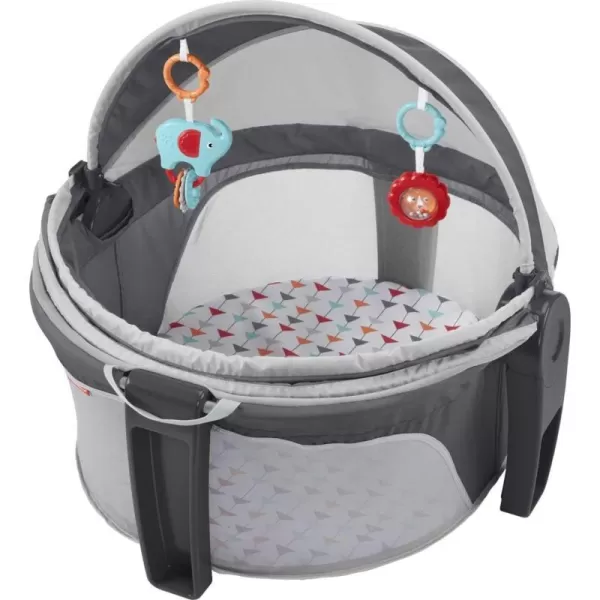 FisherPrice Baby Portable Bassinet and Play Space OntheGo Baby Dome with Developmental Toys and Canopy Arrows Away Amazon ExclusiveArrows