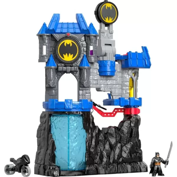 FisherPrice Imaginext DC Super Friends Batman Toy Wayne Manor Batcave Playset with Figure ampamp Batcyle for Pretend Play Kids Ages 3 Years Amazon Exclusive