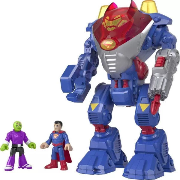 FisherPrice Imaginext DC Super Friends Superman Robot Playset with Lights amp Sounds 2 Character Figures for Pretend Play Ages 3 YearsFisherPrice Imaginext DC Super Friends Superman Robot Playset with Lights amp Sounds 2 Character Figures for Pretend Play Ages 3 Years