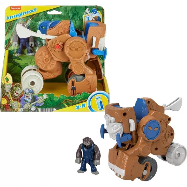 FisherPrice Imaginext Preschool Toy Monkey Catapult Poseable Figure Set with Launching Action for Pretend Play Ages 3 yearsFisherPrice Imaginext Preschool Toy Monkey Catapult Poseable Figure Set with Launching Action for Pretend Play Ages 3 years