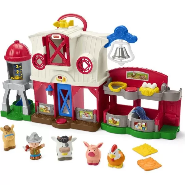 FisherPrice Little People Toddler Learning Toy Caring For Animals Farm Electronic Playset With Smart Stages For Ages 1 YearsSIOCFFP