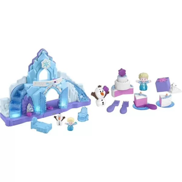 FisherPrice Little People Toddler Playset Disney Frozen Elsas Ice Palace Musical Toy with Elsa amp Olaf Figures for Ages 18 Months Amazon ExclusiveIce Palace  Party Playset